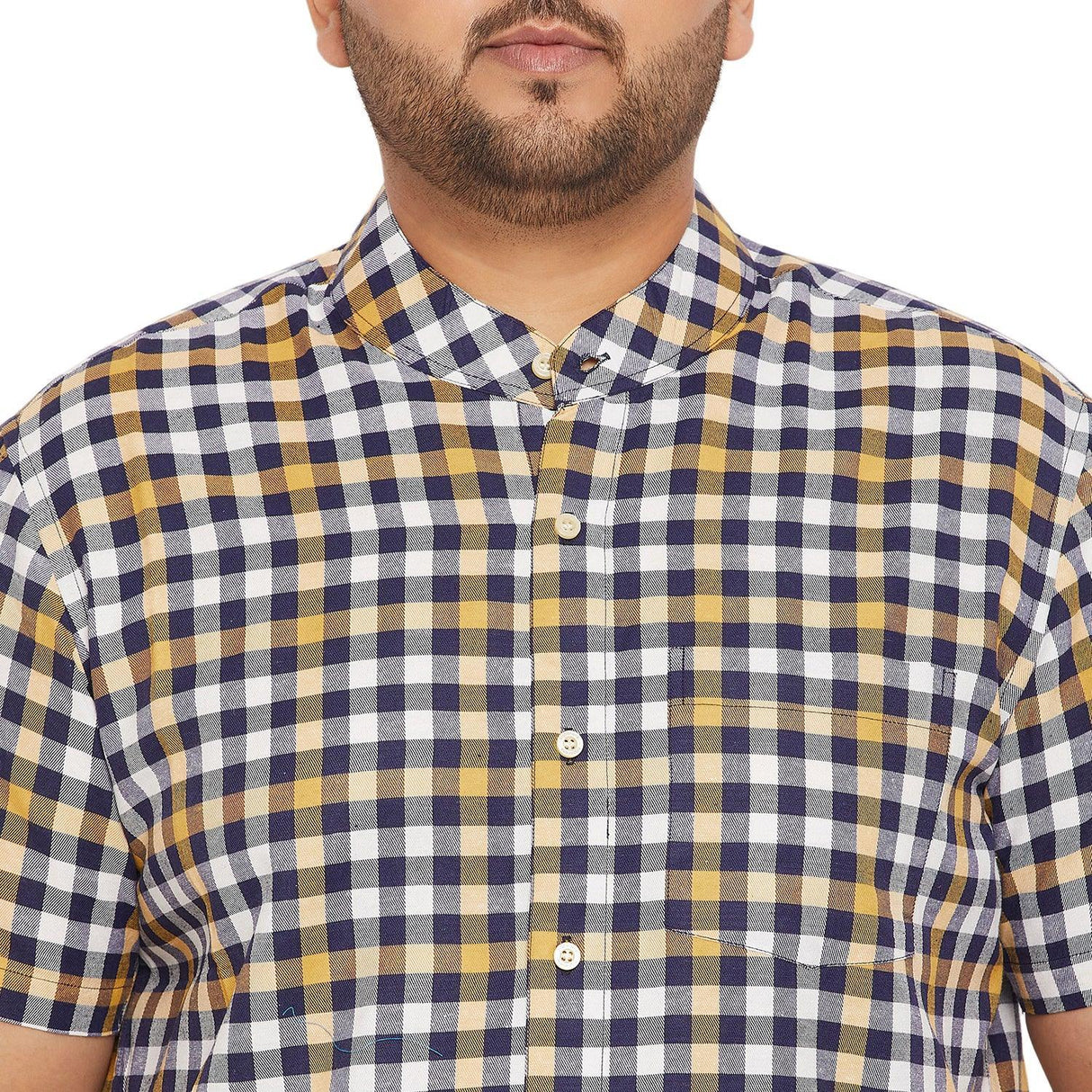 Men Plus Size Joraan Checked Shirt - bigbanana