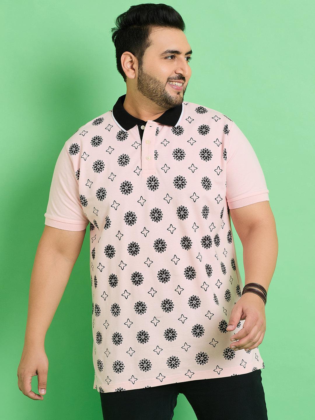 Men Plus Size Kanifing Printed Polo Tshirt - bigbanana