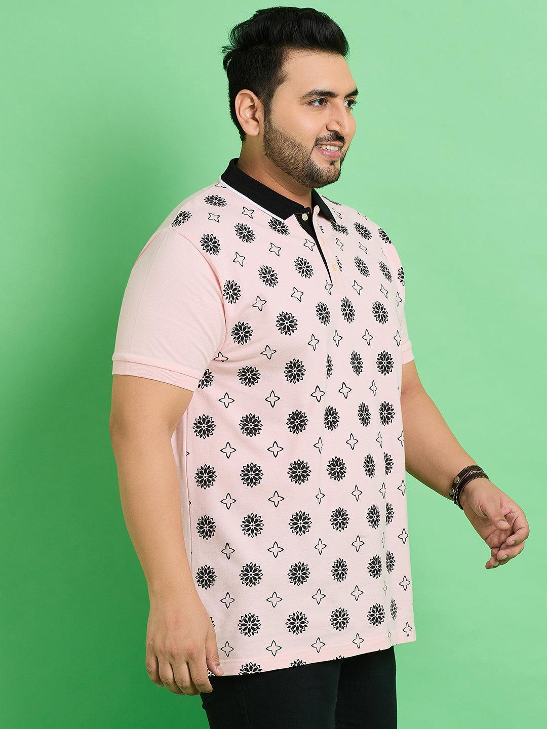 Men Plus Size Kanifing Printed Polo Tshirt - bigbanana