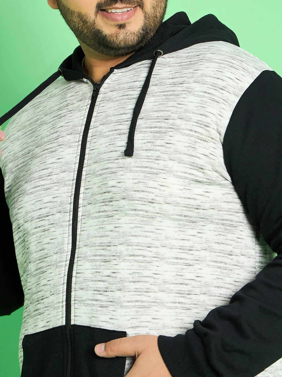 Men Plus Size Kanyato Colorblock Sweatshirts - bigbanana