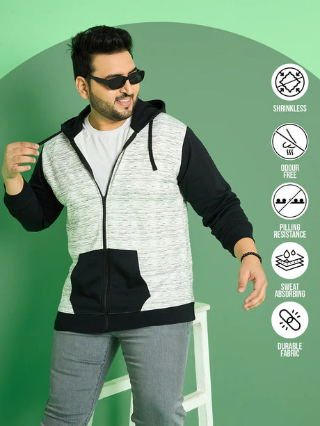 Men Plus Size Kanyato Colorblock Sweatshirts - bigbanana