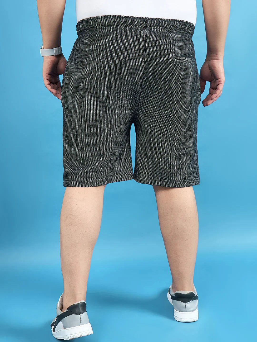 Men Plus Size Kido Multicolor Solid Shorts - bigbanana