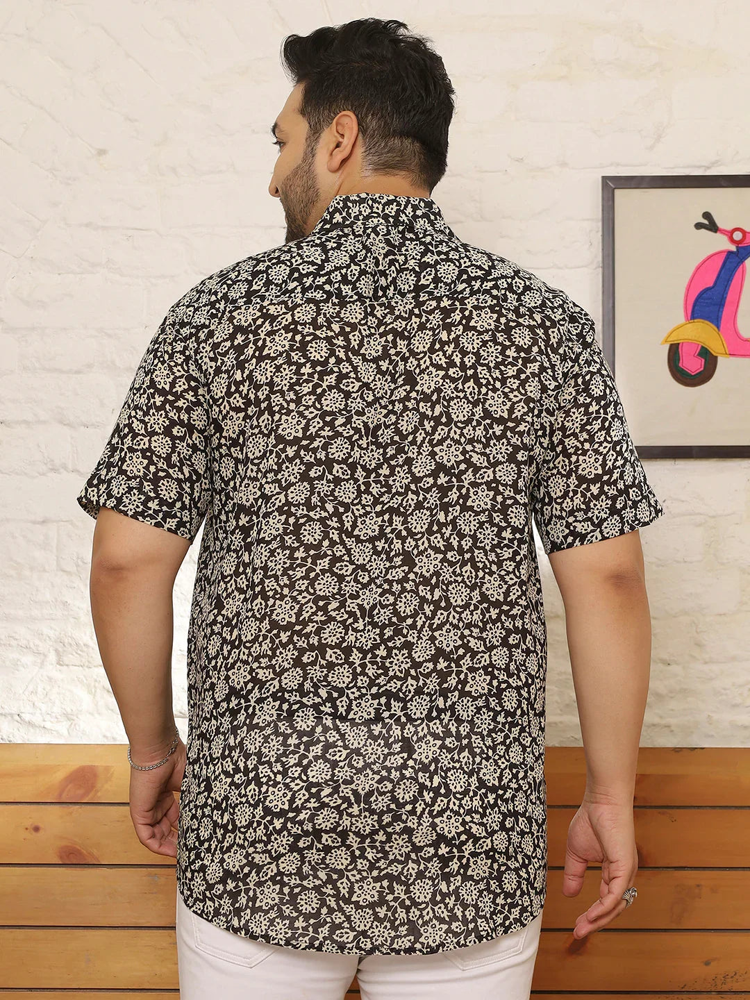 Men Plus Size Krevia Multicolor Printed Shirt - bigbanana