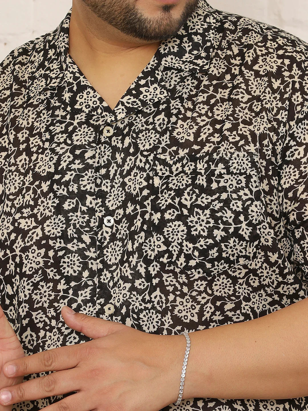 Men Plus Size Krevia Multicolor Printed Shirt - bigbanana