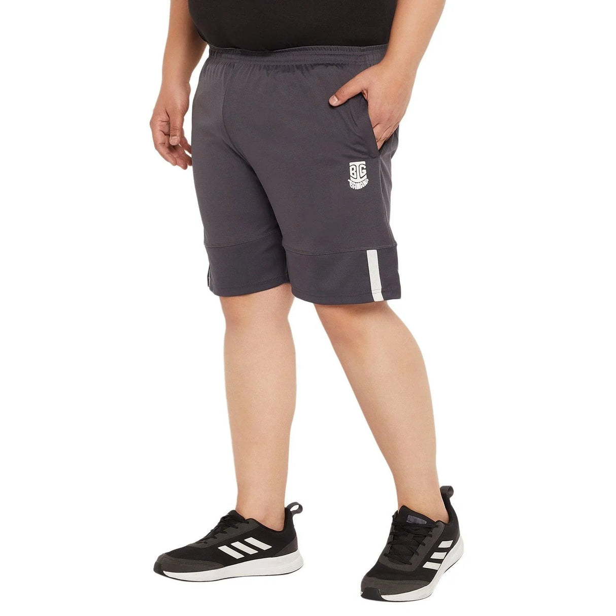 Men Plus Size Lester Solid Shorts - bigbanana
