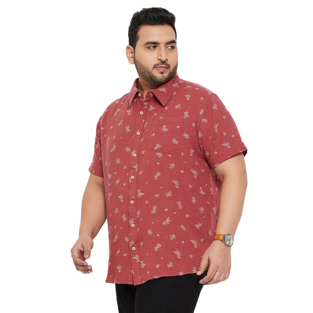 Men Plus Size Libra Printed Shirt - bigbanana