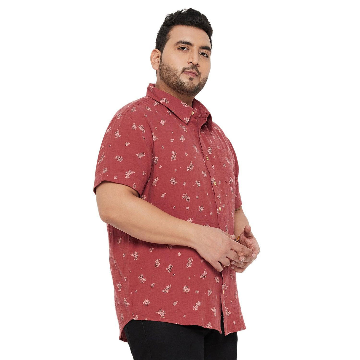 Men Plus Size Libra Printed Shirt - bigbanana