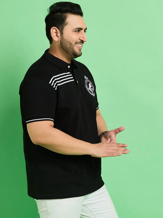 Men Plus Size Linyi Printed Polo Tshirt - bigbanana