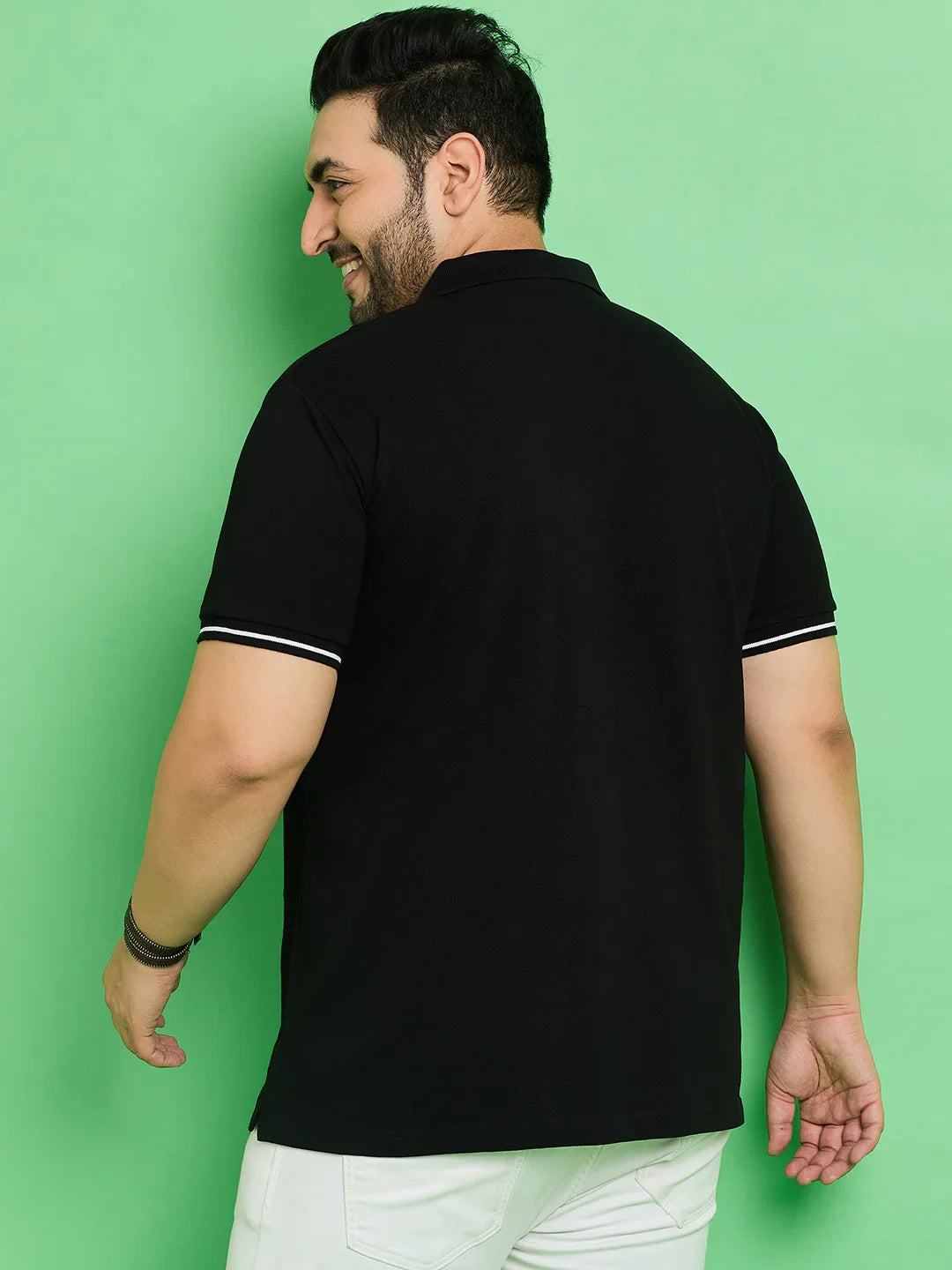 Men Plus Size Linyi Printed Polo Tshirt - bigbanana