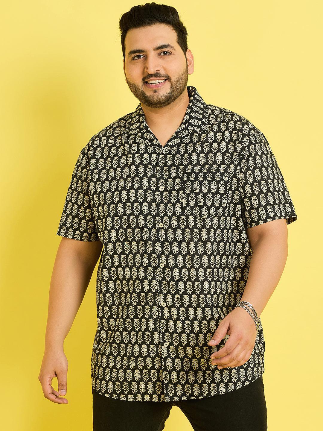 Men Plus Size Lorsch Printed Shirt - bigbanana