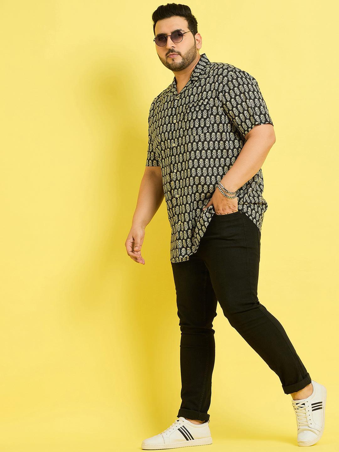 Men Plus Size Lorsch Printed Shirt - bigbanana