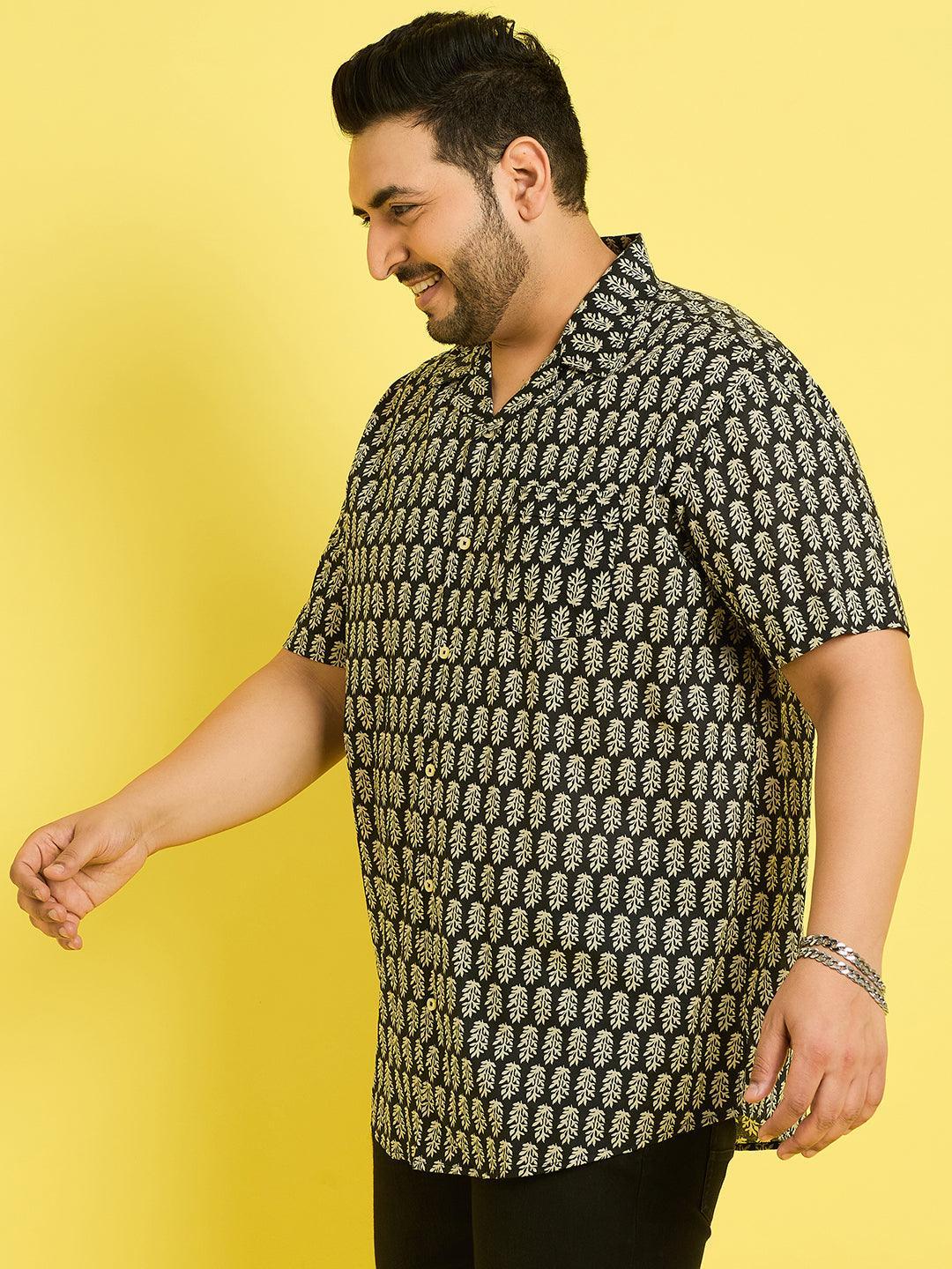 Men Plus Size Lorsch Printed Shirt - bigbanana