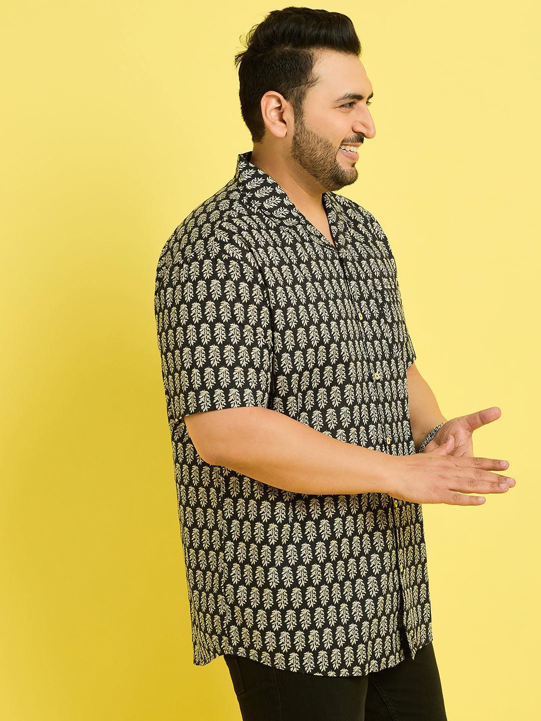 Men Plus Size Lorsch Printed Shirt - bigbanana