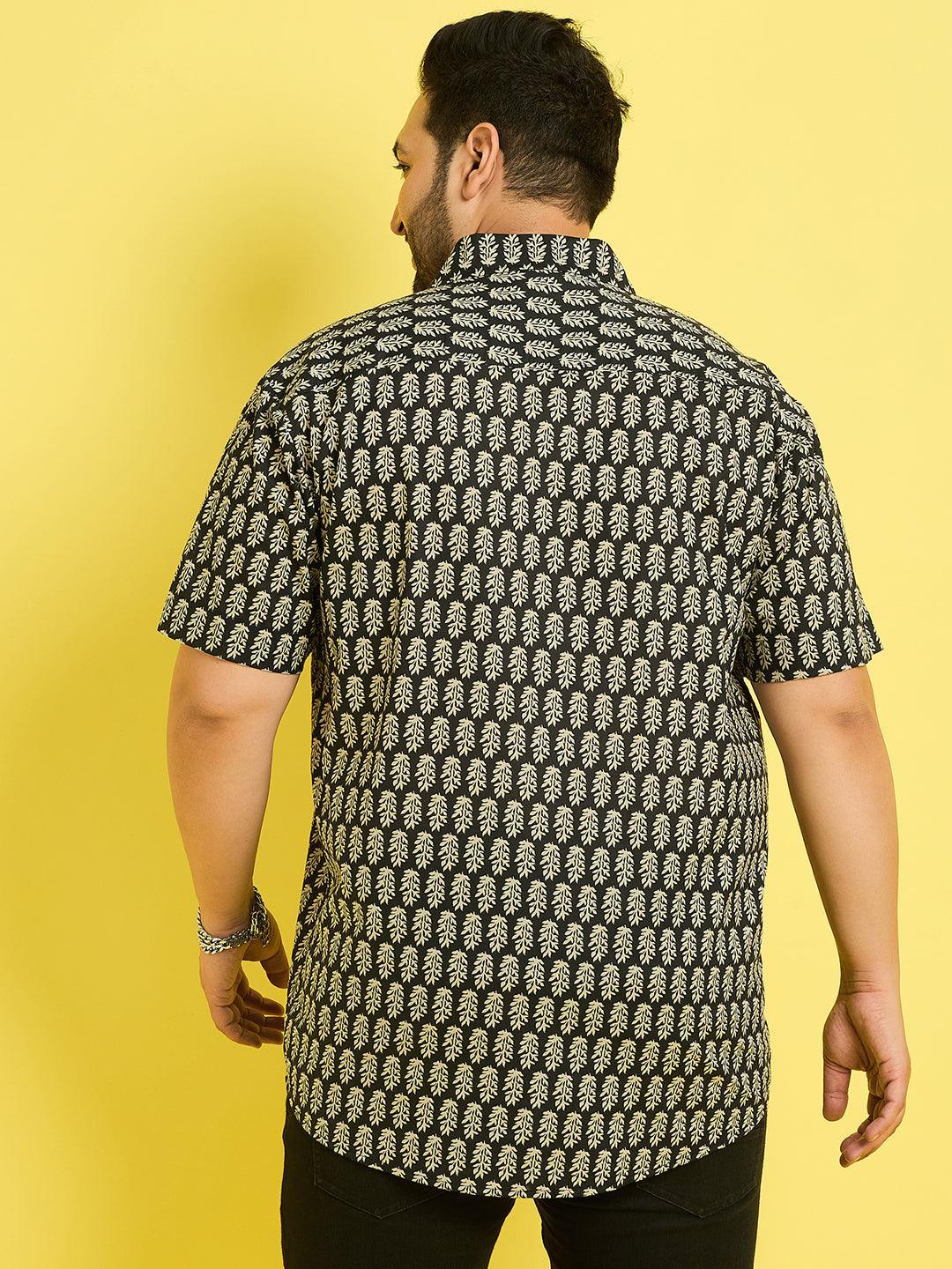 Men Plus Size Lorsch Printed Shirt - bigbanana