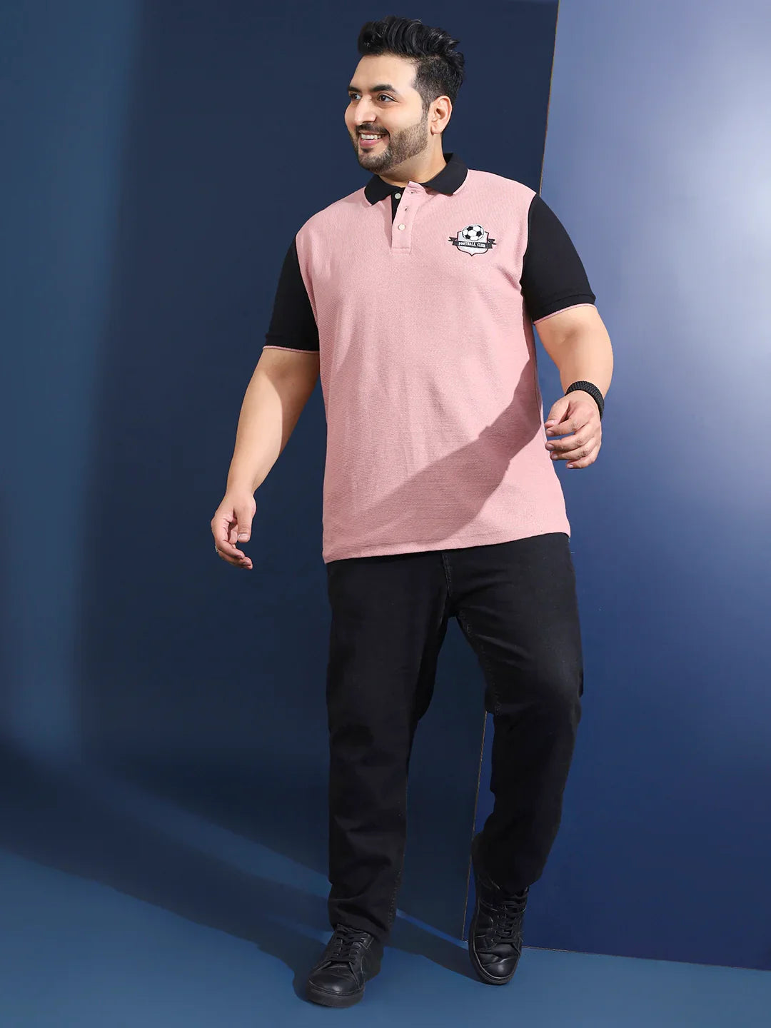 Men Plus Size Lumni Solid Polo Tshirt - bigbanana