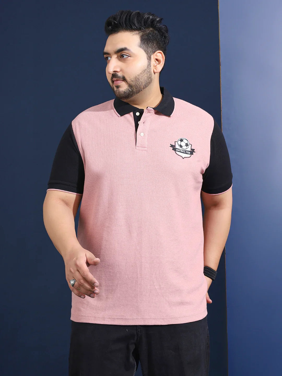 Men Plus Size Lumni Solid Polo Tshirt - bigbanana