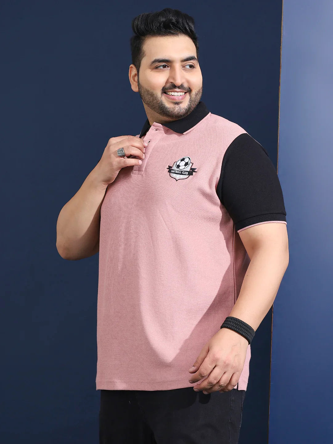 Men Plus Size Lumni Solid Polo Tshirt - bigbanana