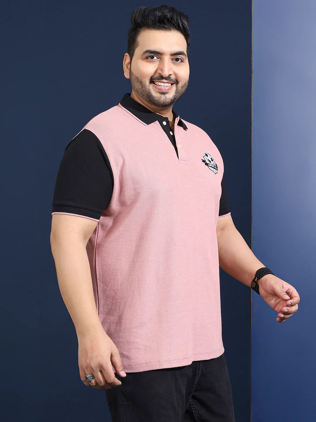 Men Plus Size Lumni Solid Polo Tshirt - bigbanana