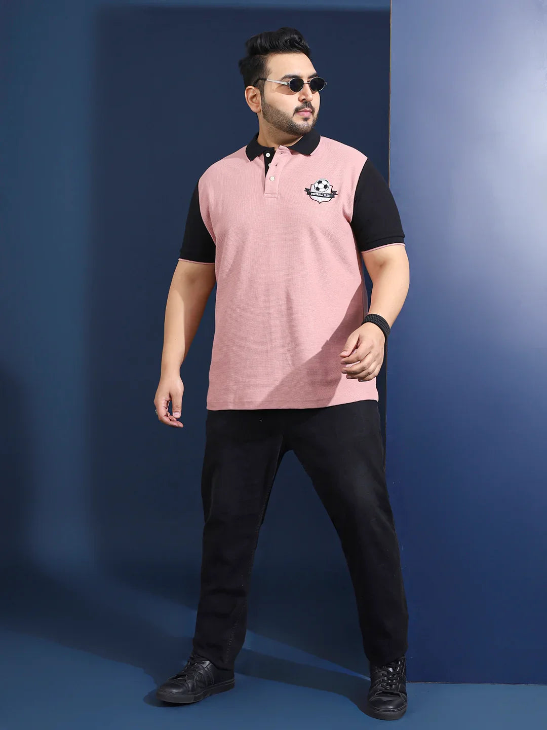 Men Plus Size Lumni Solid Polo Tshirt - bigbanana