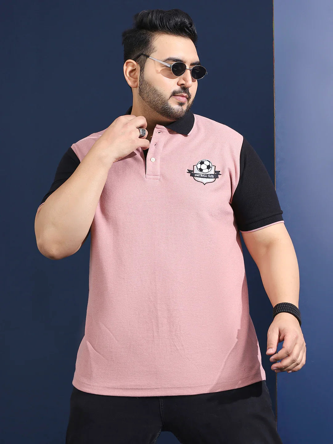 Men Plus Size Lumni Solid Polo Tshirt - bigbanana