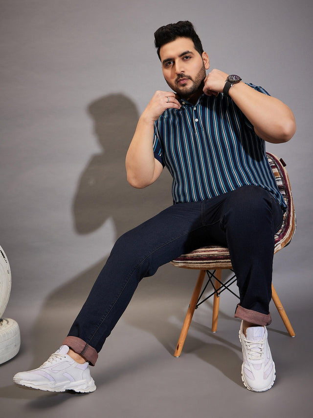 Men Plus Size Macman Tinted Wash Jeans - bigbanana