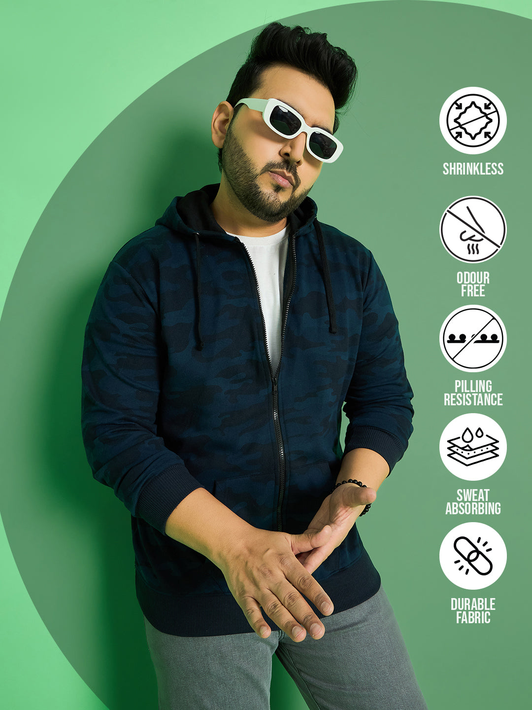 Men Plus Size Makole Printed Sweatshirts - bigbanana