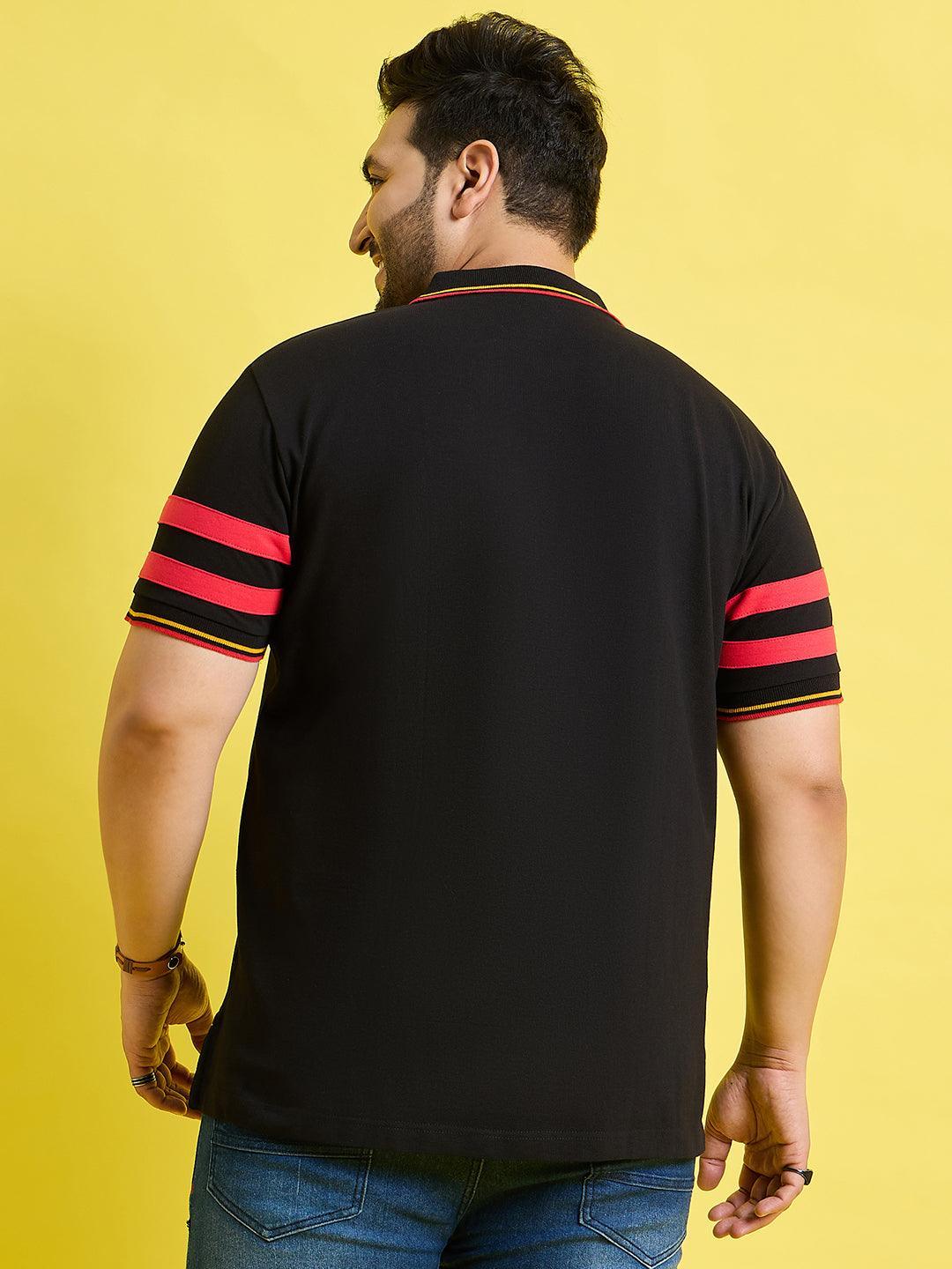 Men Plus Size Miron Solid Polo Tshirt - bigbanana