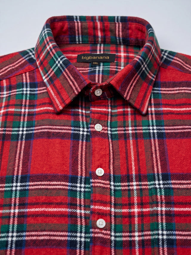 Men Plus Size Monroe Multi Check Shirts Shirts