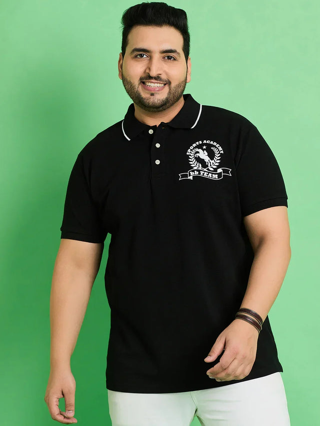 Men Plus Size Nagoya Printed Polo Tshirt - bigbanana