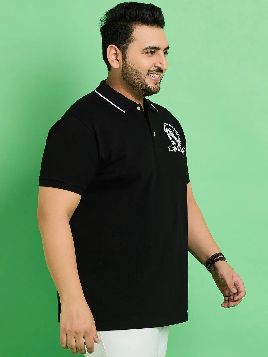 Men Plus Size Nagoya Printed Polo Tshirt - bigbanana
