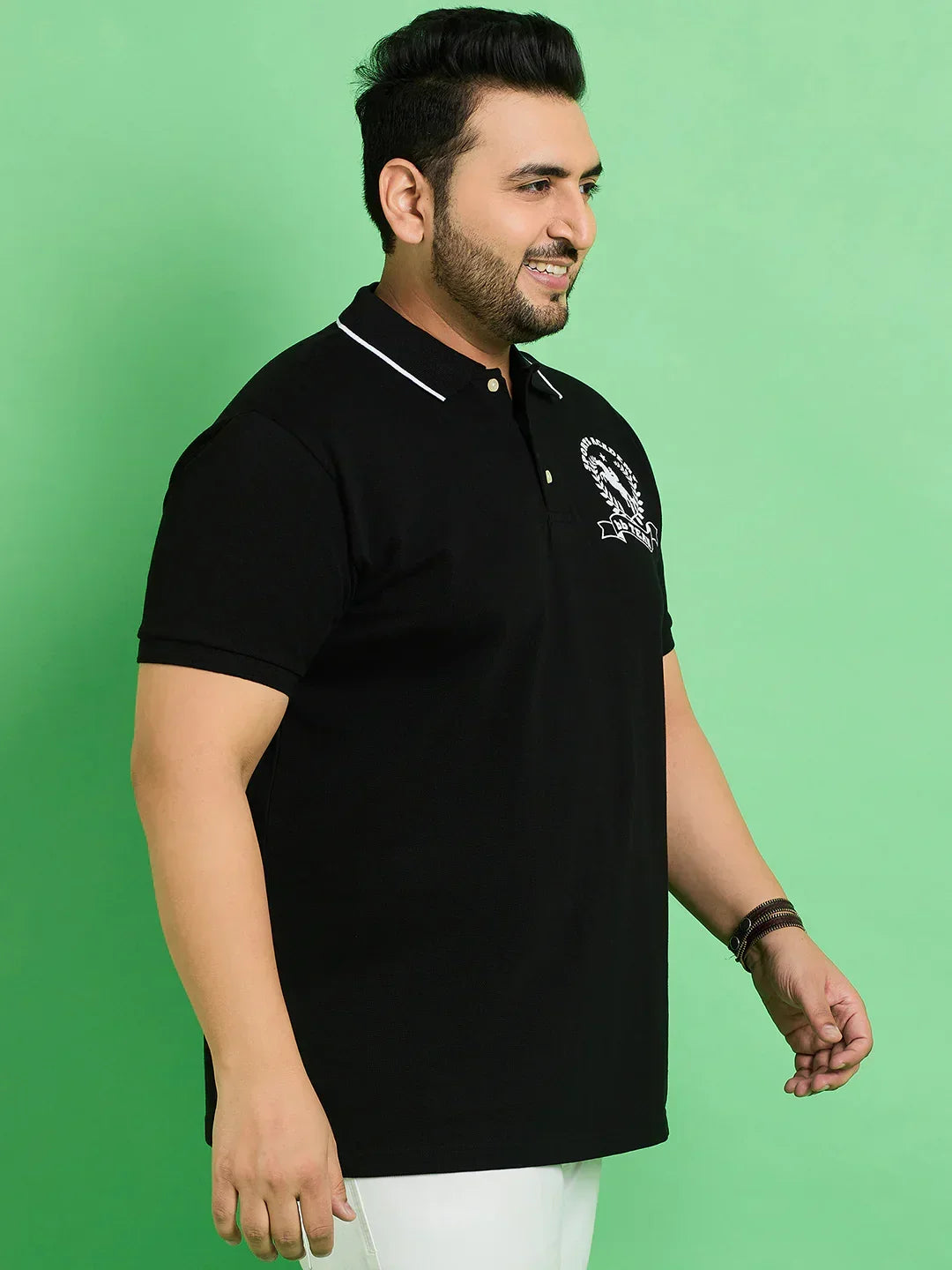 Men Plus Size Nagoya Printed Polo Tshirt - bigbanana