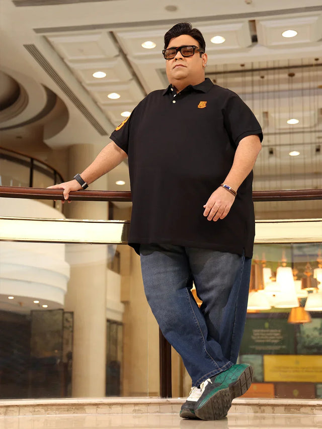 Men Plus Size Tim-B Solid Polo Tshirt - bigbanana