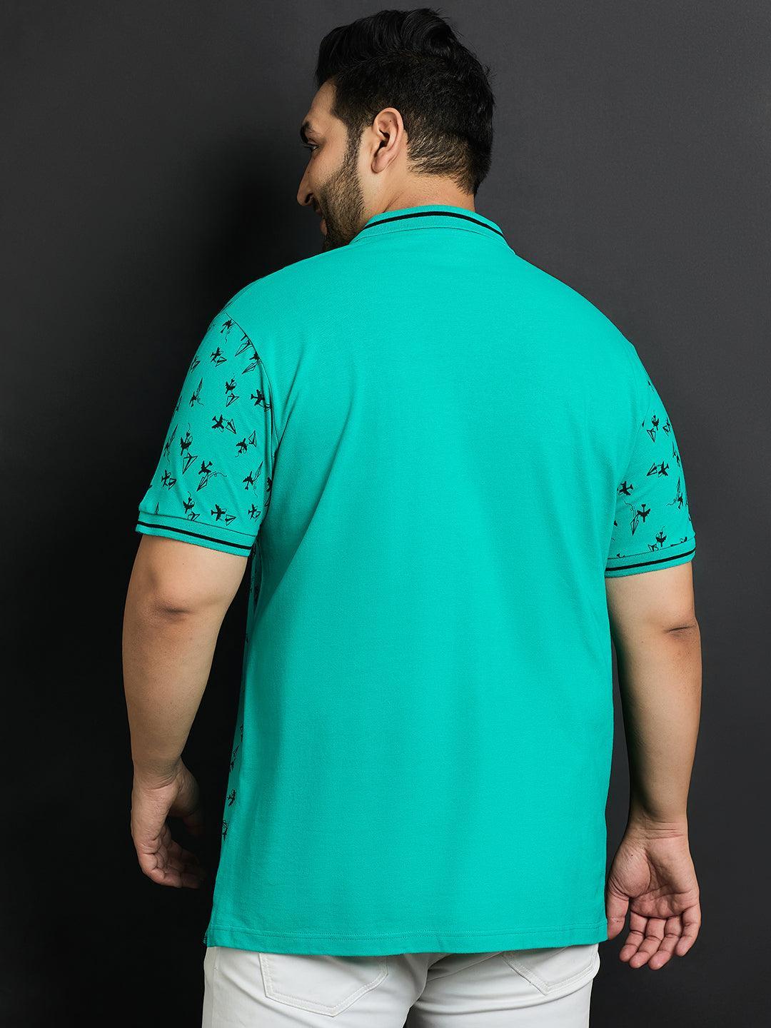 Men Plus Size Ntara Printed Polo Tshirt - bigbanana
