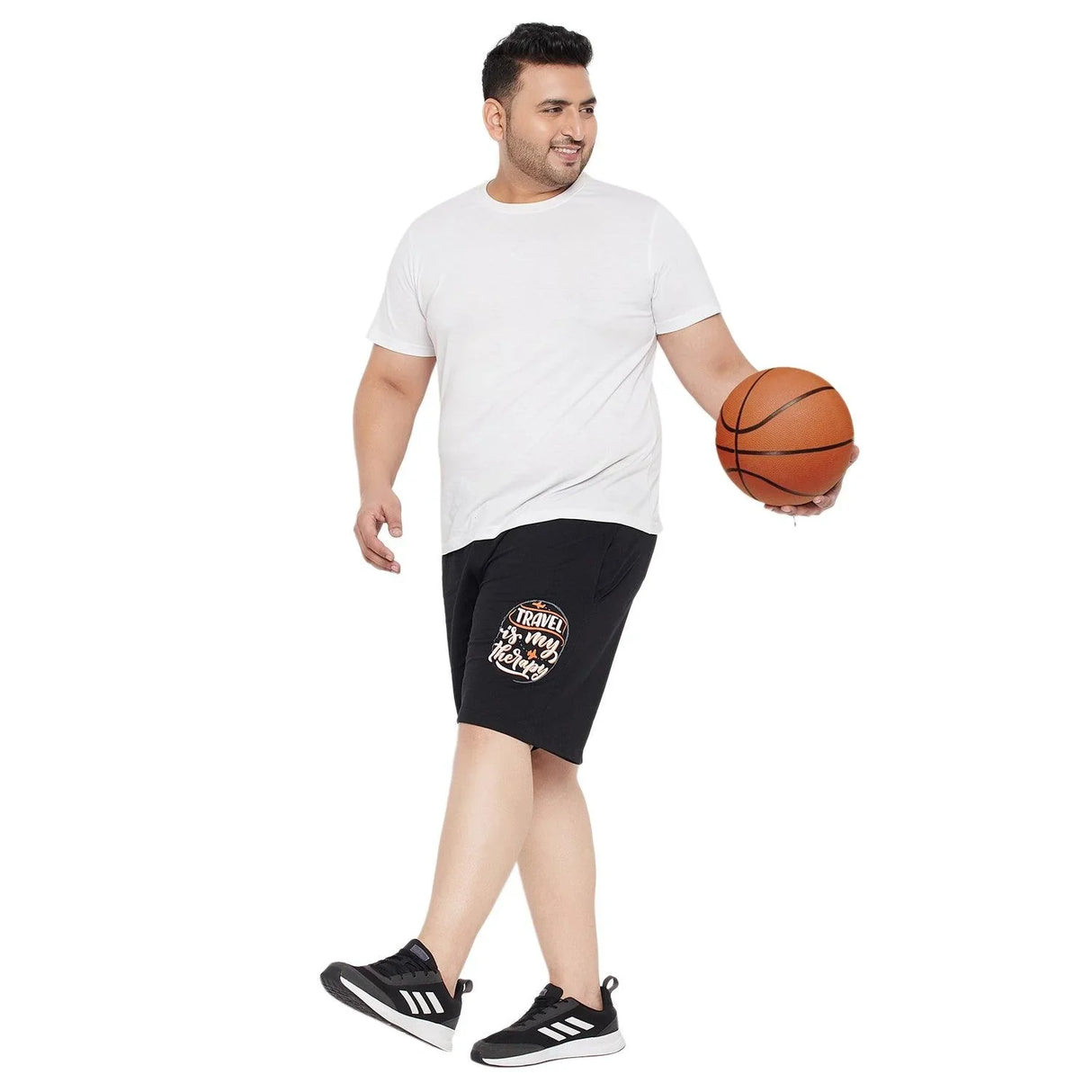 Men Plus Size Octavia Printed Shorts - bigbanana