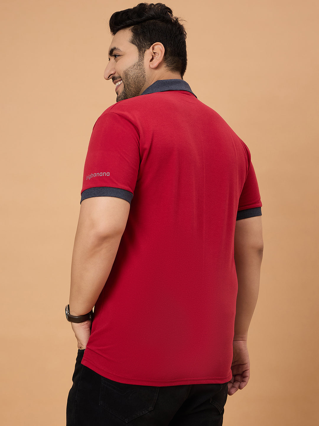 Men Plus Size Orilo Solid Polo Tshirt - bigbanana