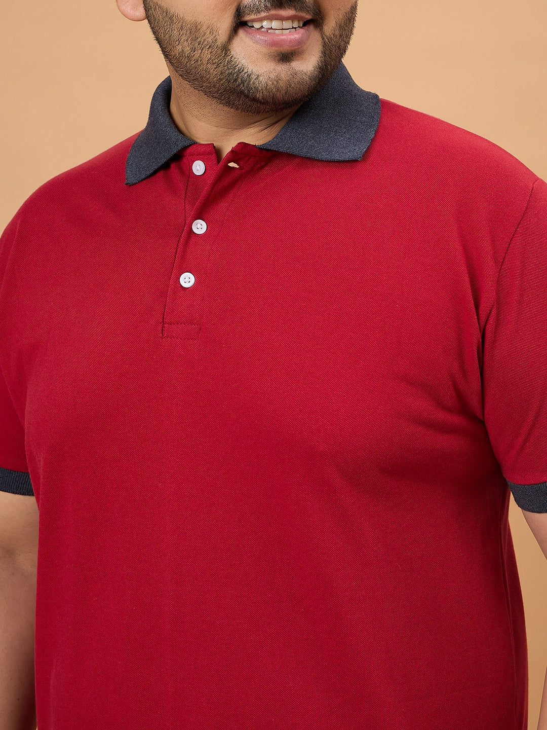 Men Plus Size Orilo Solid Polo Tshirt - bigbanana