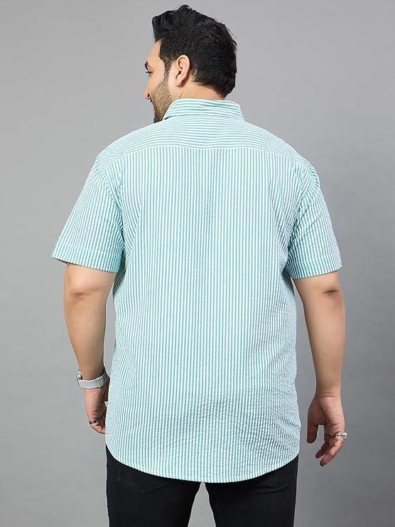 Men Plus Size Otto Striped Shirt - bigbanana