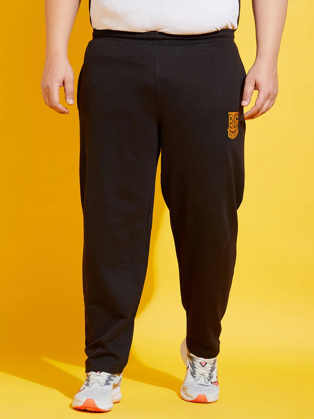 Men Plus Size Oxn-BL Solid Trackpant - bigbanana