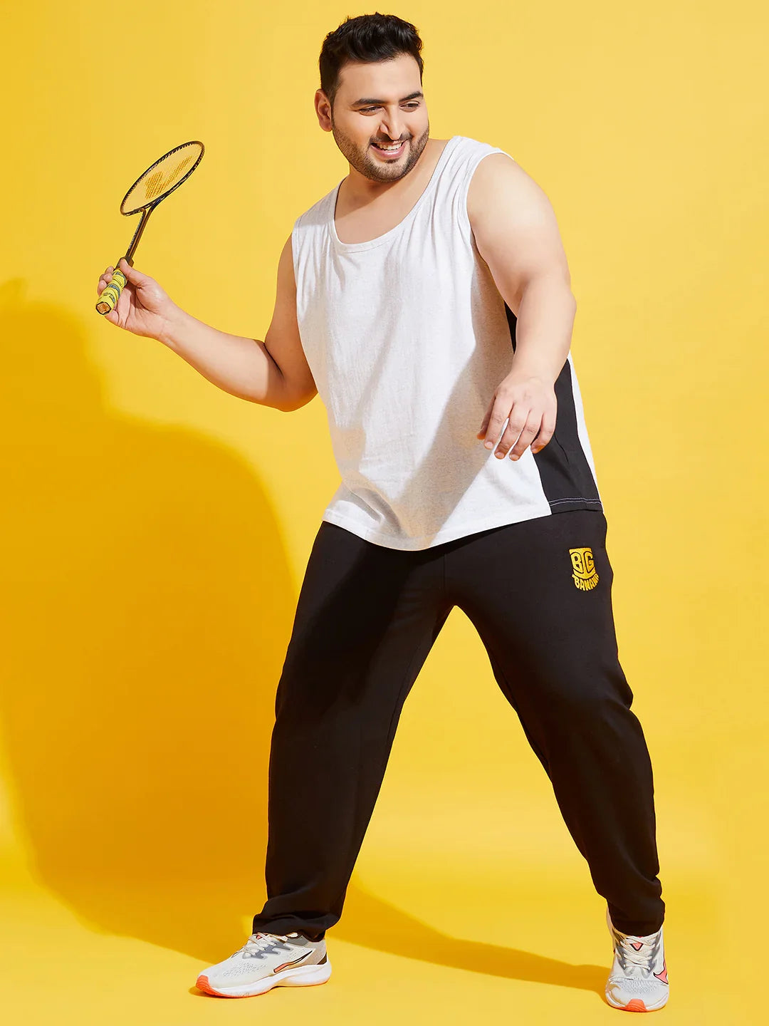 Men Plus Size Oxn-BL Solid Trackpant - bigbanana