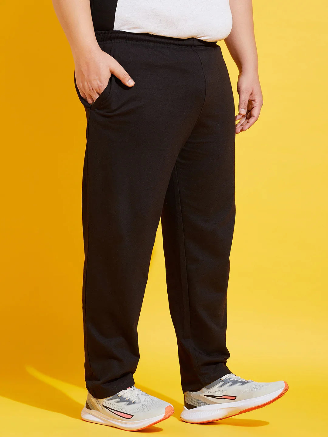 Men Plus Size Oxn-BL Solid Trackpant - bigbanana