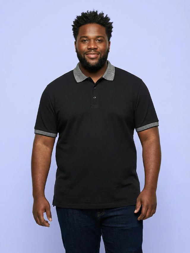 Men Plus Size Pacer Solid Polo Tshirt