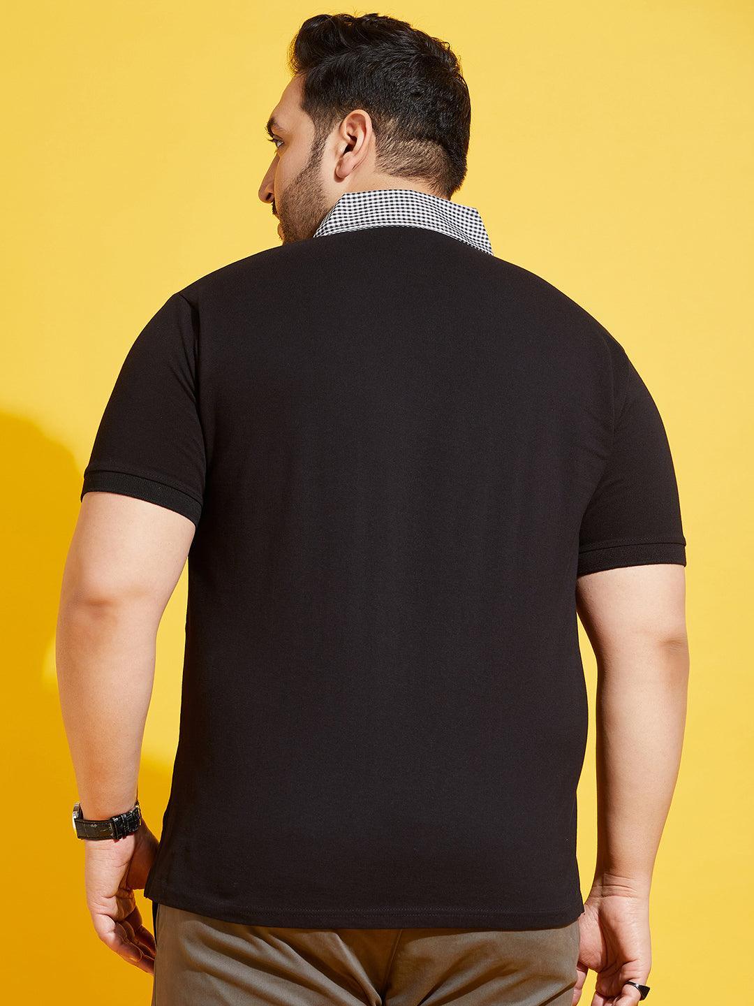 Men Plus Size Pascal-10 Solid Polo Tshirt - bigbanana