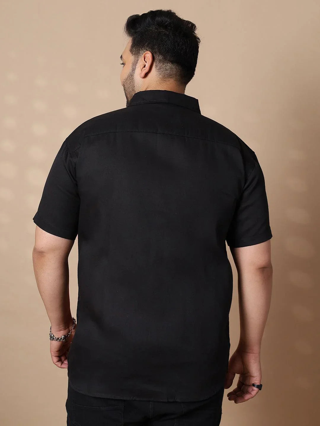 Men Plus Size Pattaya-Red Colorblock Shirt - bigbanana