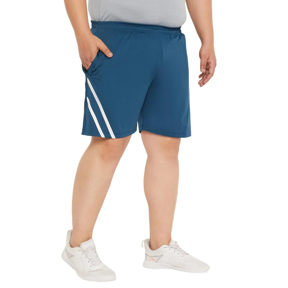 Men Plus Size Peterson Solid Shorts - bigbanana