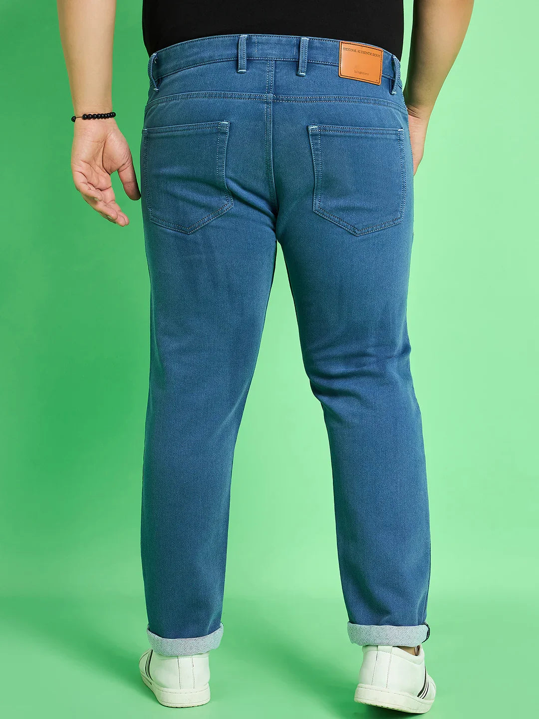 Men Plus Size Jorge Solid Jeans - bigbanana