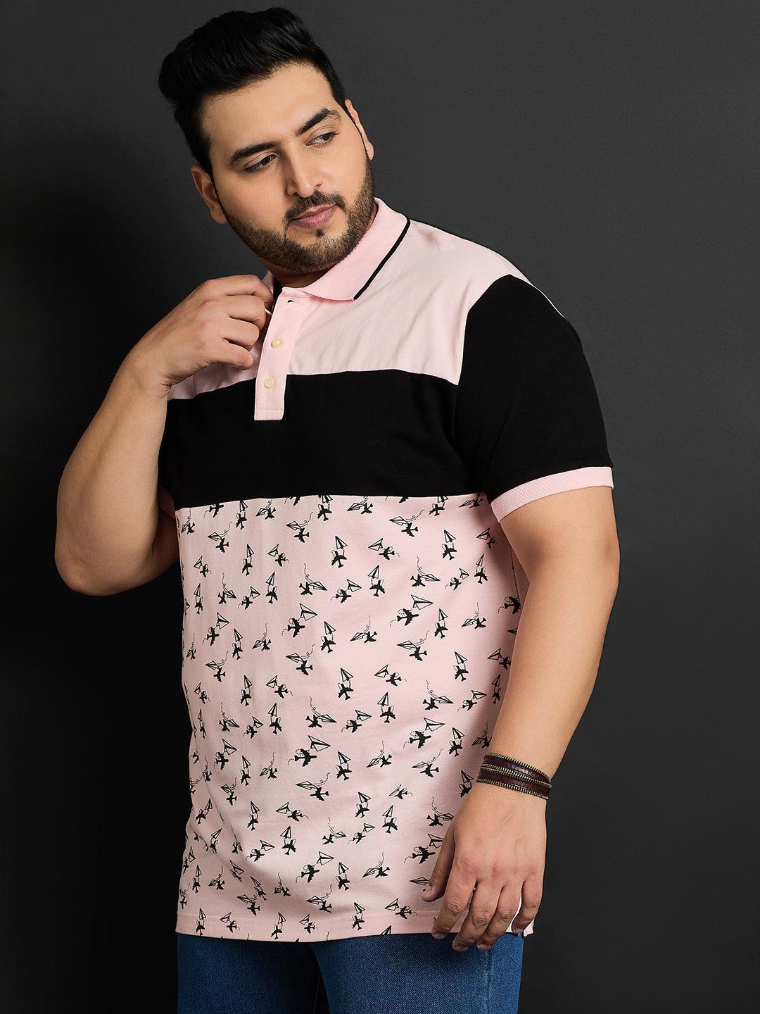 Men Plus Size Pombas Printed Polo Tshirt - bigbanana