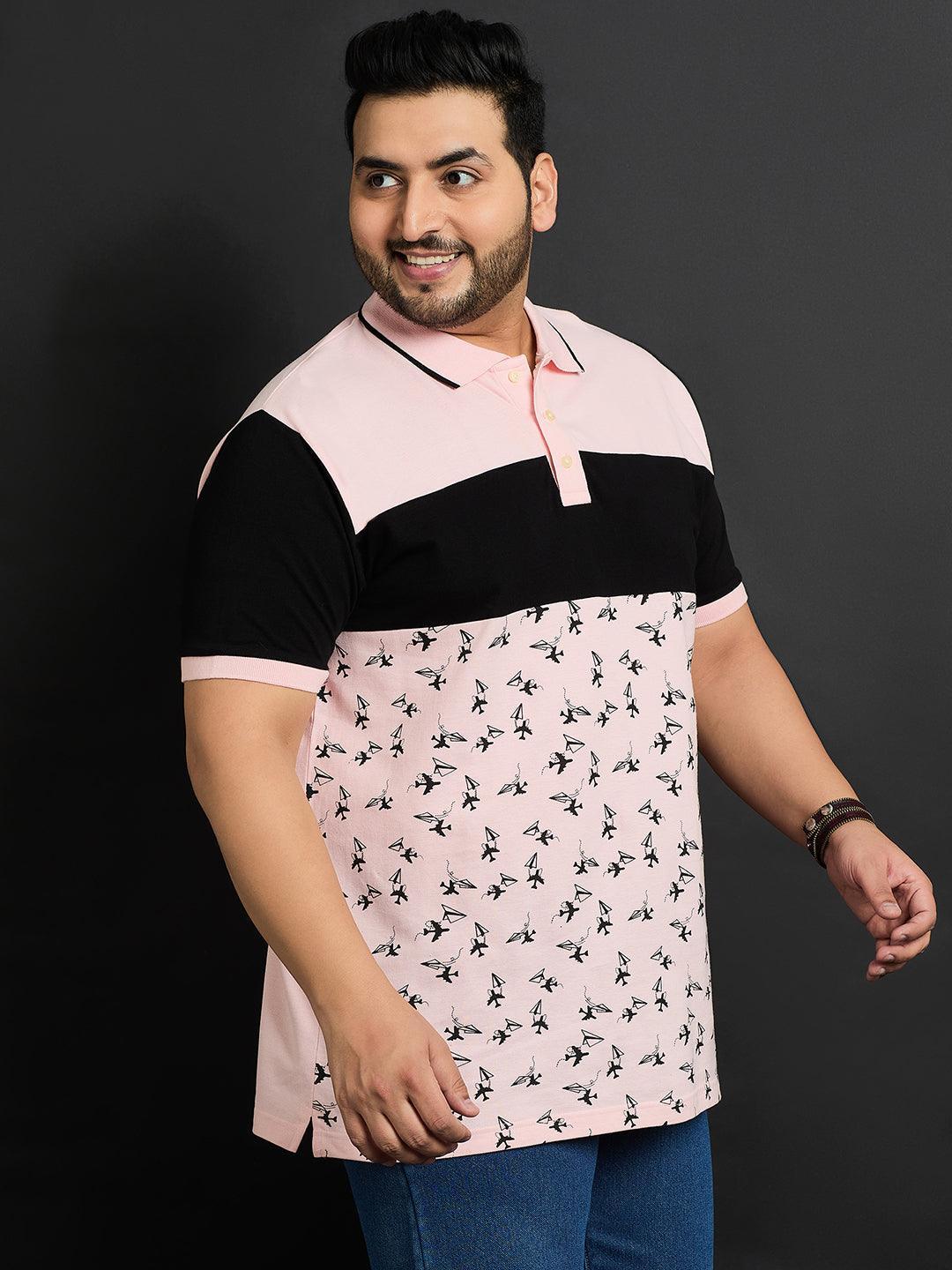 Men Plus Size Pombas Printed Polo Tshirt - bigbanana