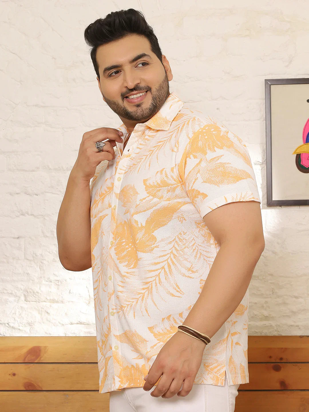 Men Plus Size Praveo Multicolor Printed Shirt - bigbanana