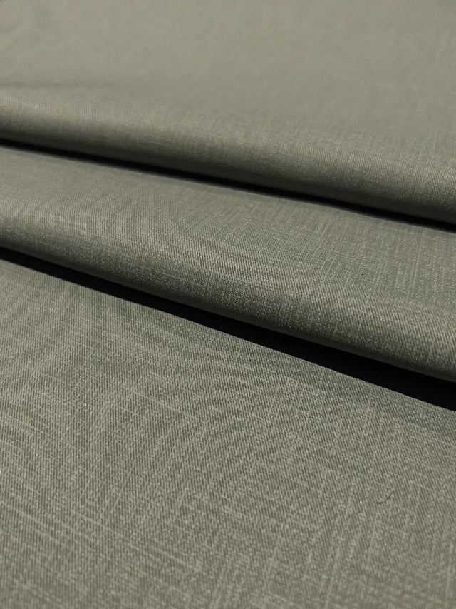 Men Plus Size Pristine-Grey Textured Formal Pants