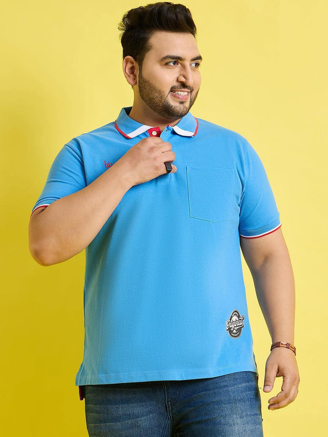 Men Plus Size Quala Solid Polo Tshirt - bigbanana